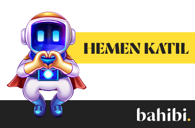 Astronot karakterin kalp işareti oluşturduğu eğlenceli katılım görseli